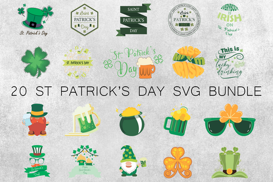 St Patrick's Day SVG Bundle, Lucky SVG, Irish SVG, St Patrick's Day Quotes, Shamrock svg, Clover svg, Cut File Cricut, Silhouette