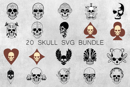 Skull SVG, Skull SVG Bundle, Skull png, Skull clipart, Skull svg files for cricut, Sugar skull svg, Skull png, Skeleton svg, Skull vector