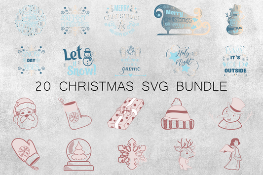 Christmas SVG Bundle, Winter svg, Santa SVG, Holiday, Merry Christmas, Christmas Bundle, Funny Christmas Shirt, Cut File Cricut