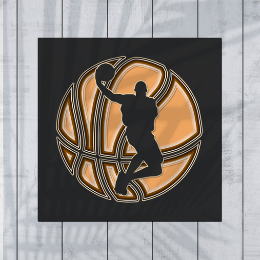 3D BASKETBALL SVG -SPORTS Shadow box svg -layered cardstock svg - for cricut - for silhouette