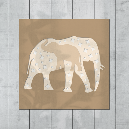 Elephant Shadow Box SVG, 3D Animal SVG, Nursery Room Decor, Birthday Gift For Kids, Safari 3D Layer SVG, For Cricut Project, For Silhouette