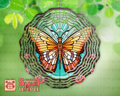 Butterfly Wind Spinner Sublimation Design