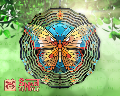 Butterfly Wind Spinner Sublimation Design
